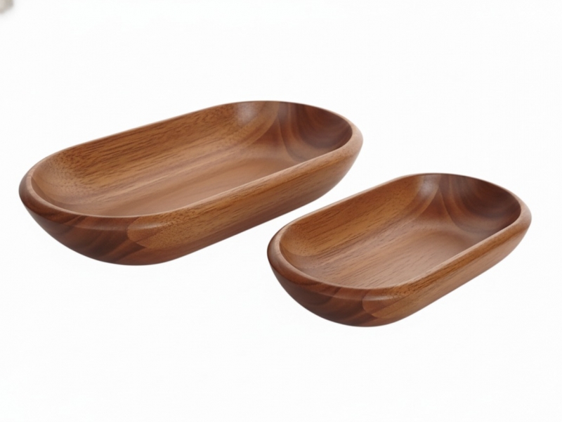 Oval Acacia Bowl
